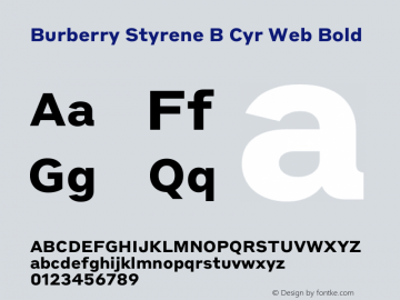 Burberry styrene font hot sale