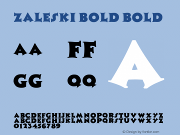 Zaleski bold Bold Unknown图片样张