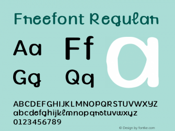 Freefont 1.0 Font Sample