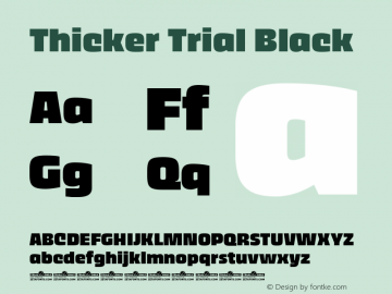 Thicker Trial Black Version 1.000图片样张