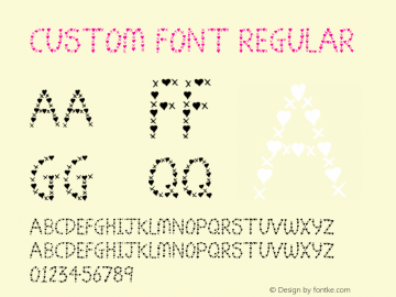 Custom Font Regular Version 1图片样张