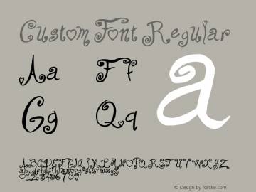 Custom Font Regular Version 1图片样张