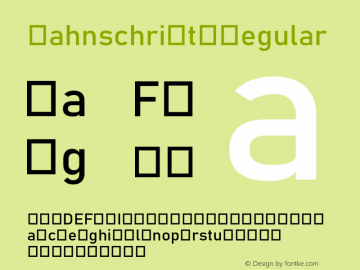 Bahnschrift Version 2.01 Font Sample