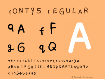 Fonty5 1.0 Font Sample