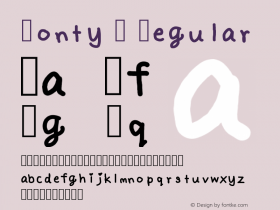 Fonty 1 1.0 Font Sample