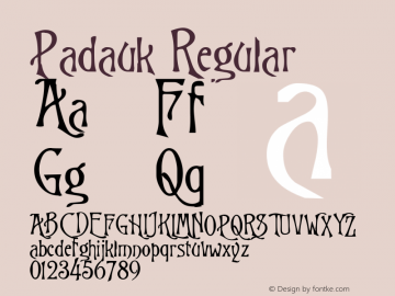 Padauk Version 2.50 November 27, 2014 Font Sample
