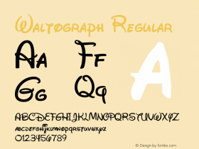 Waltograph OTF 4.200;PS 004.002;Core 1.0.34图片样张