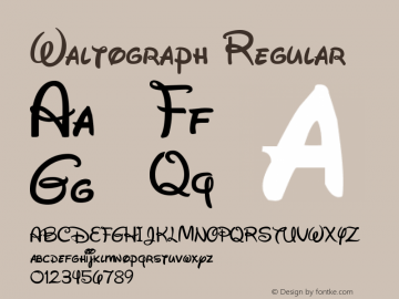 Waltograph OTF 4.200;PS 004.002;Core 1.0.34图片样张