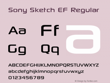 Sony Sketch EF 2.0.5.1 Font Sample