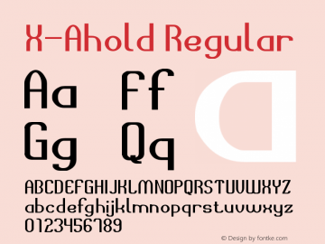 X-Appal Version 1.00 Font Sample