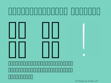 Arsenicsymbols Regular Version 001.001 Font Sample