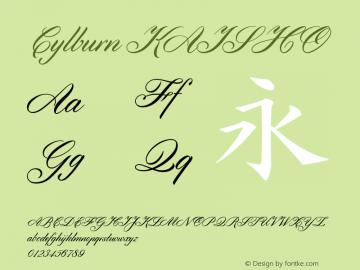 Cylburn Version 0.000;PS (version unavailable);hotconv 1.0.70;makeotf.lib2.5.58329图片样张