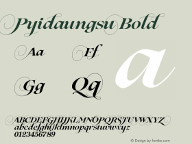 Pyidaungsu Bold Version 2.053;December 23, 2019;FontCreator 11.0.0.2388 64-bit Font Sample