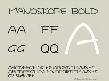 MANOSKOPE-Bold Version 1.00;October 13, 2020;FontCreator 13.0.0.2683 64-bit图片样张