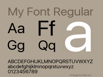 My Font Regular 