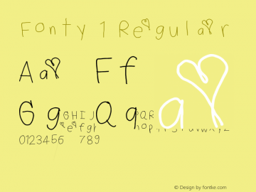 Fonty 1 1.0 Font Sample