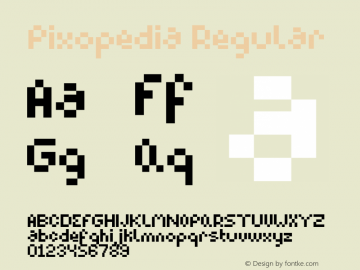 Pixopedia Regular Version 2.000;hotconv 1.0.109;makeotfexe 2.5.65596图片样张