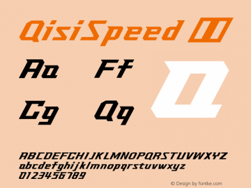 QisiSpeed 常规 Version 1.00图片样张