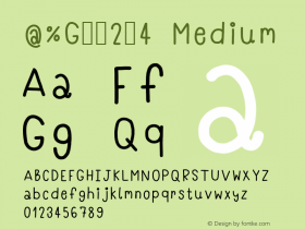 @%G24 Medium Version 1.00;May 9, 2018;FontCreator 11.0.0.2407 64-bit图片样张