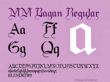 MM Bagan Version 1.00 July 18, 2016, initial release图片样张