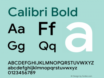 Calibri Bold Version 6.21;January 6, 2021;FontCreator 11.5.0.2430 64-bit Font Sample