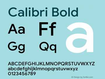 Calibri Bold Version 6.21;January 6, 2021;FontCreator 11.5.0.2430 64-bit Font Sample