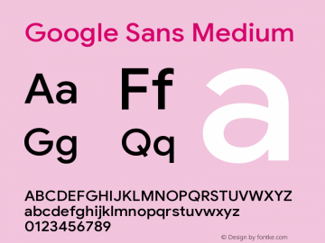 Google Sans Medium Vi Roboto HF Mod by nongthaihoang图片样张