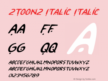 2Toon2 Italic Italic 2图片样张