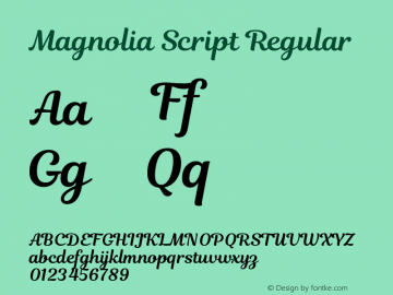 Magnolia-Script Version 2.008图片样张