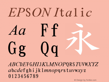 Times New Roman Italic Version 6.96图片样张