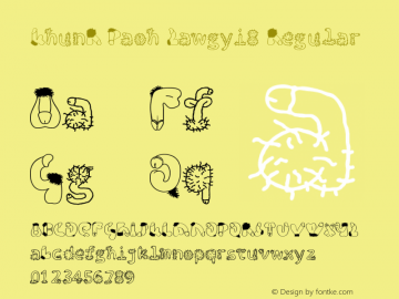 KhunR Paoh Zawgyi8 Version 2.30;May 15, 2020;FontCreator 12.0.0.2521 64-bit图片样张