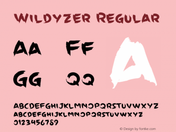 Wildyzer Version 1.016;Fontself Maker 3.5.4 Font Sample