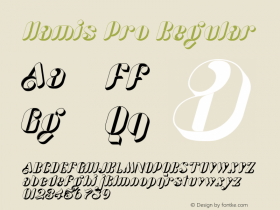 Hamis Pro Shadow Italic Version 1.00图片样张