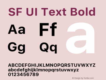 SF UI Text Bold 11.0d59e2 Font Sample