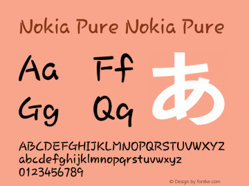 Nokia Pure Version 2.00 August 13, 2011图片样张