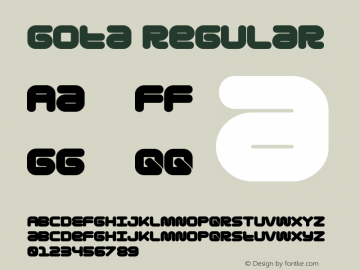 Gota  Font Sample