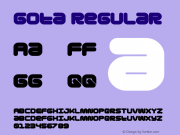 Gota  Font Sample