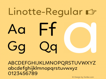 ☞Linotte-Regular Version 1.000;com.myfonts.easy.jcfonts.linotte.regular.wfkit2.version.4jZY图片样张