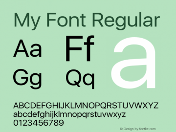 My Font Regular 