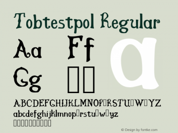 Tobtestpol Regular Version 001.001图片样张