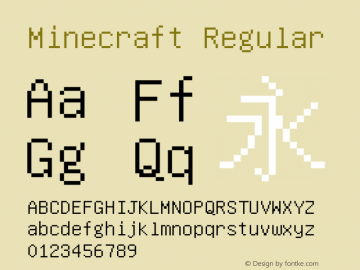 Minecraft Font: Download Free Font and Logo