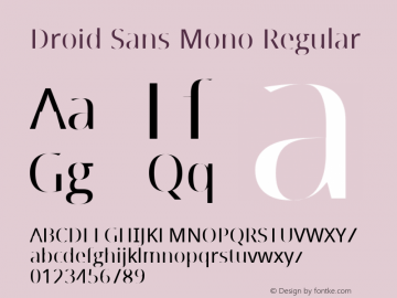 Droid Sans Hebrew Version 1.01 Font Sample