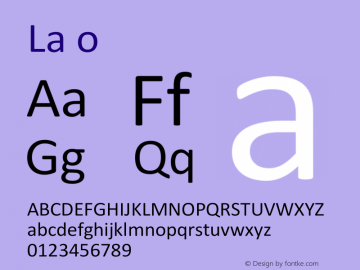 Lao_PhimPha_Regular Version 2.00 Font Sample