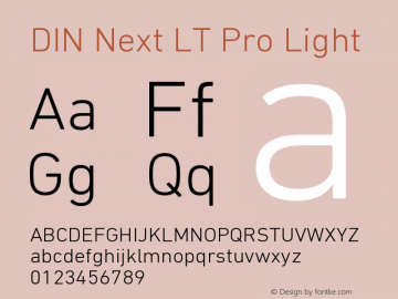 DINNextLTPro-Light Version 1.200;PS 001.002;hotconv 1.0.38 Font Sample