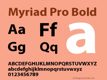 MyriadPro-Bold Version 2.106;PS 2.000;hotconv 1.0.70;makeotf.lib2.5.58329图片样张