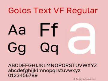 Golos Text VF Regular Version 2.000图片样张