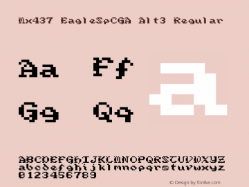 Mx437 EagleSpCGA Alt3 v2.0-2020-07 Font Sample