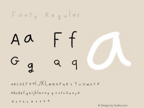 Fonty 1.0 Font Sample