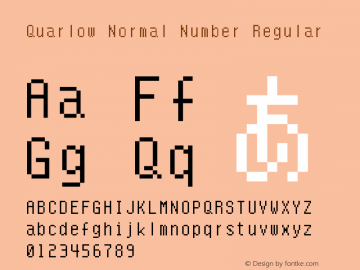 Quarlow Normal Number Regular Version 1.0图片样张