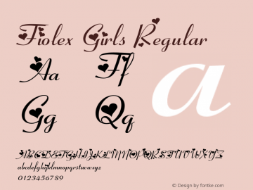 Fiolex Girls Fiolex Home Studio V. 1.0 Font Sample